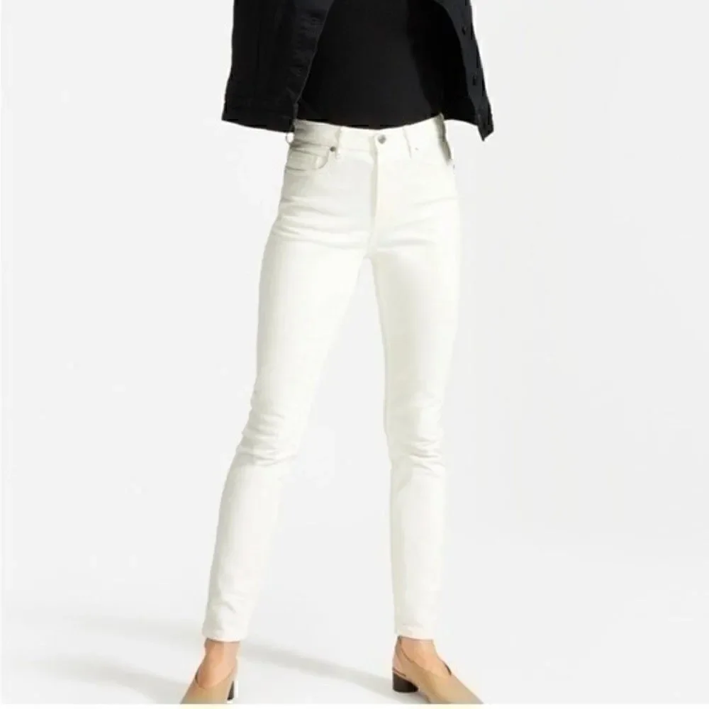 NWT Everlane High Rise Skinny‎ Jean White 26 Regular